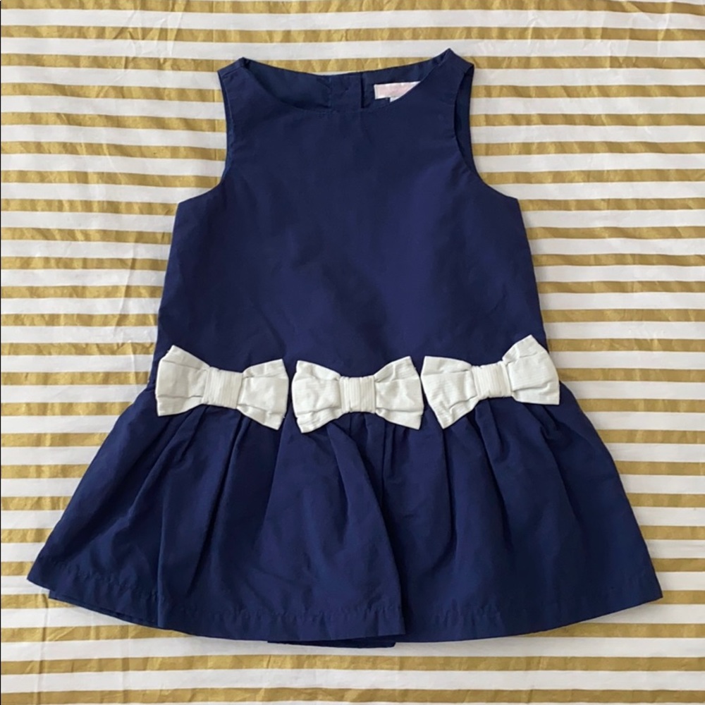 JANIE AND JACK BLUE DRESS WITH RIBBONS